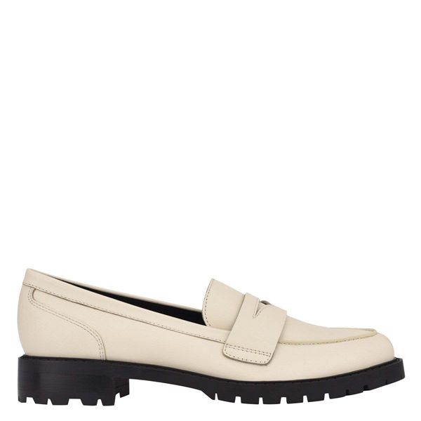 Nine West Naveen White Loafers | Ireland 61J68-3R06